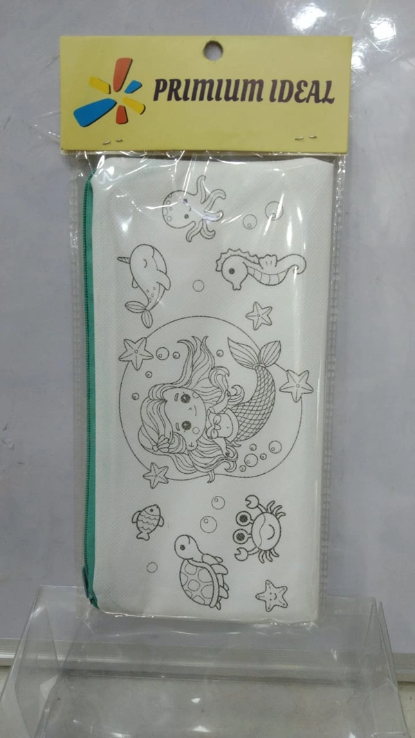COLOR YOUR OWN CARTOON ZIPPER POUCH 1