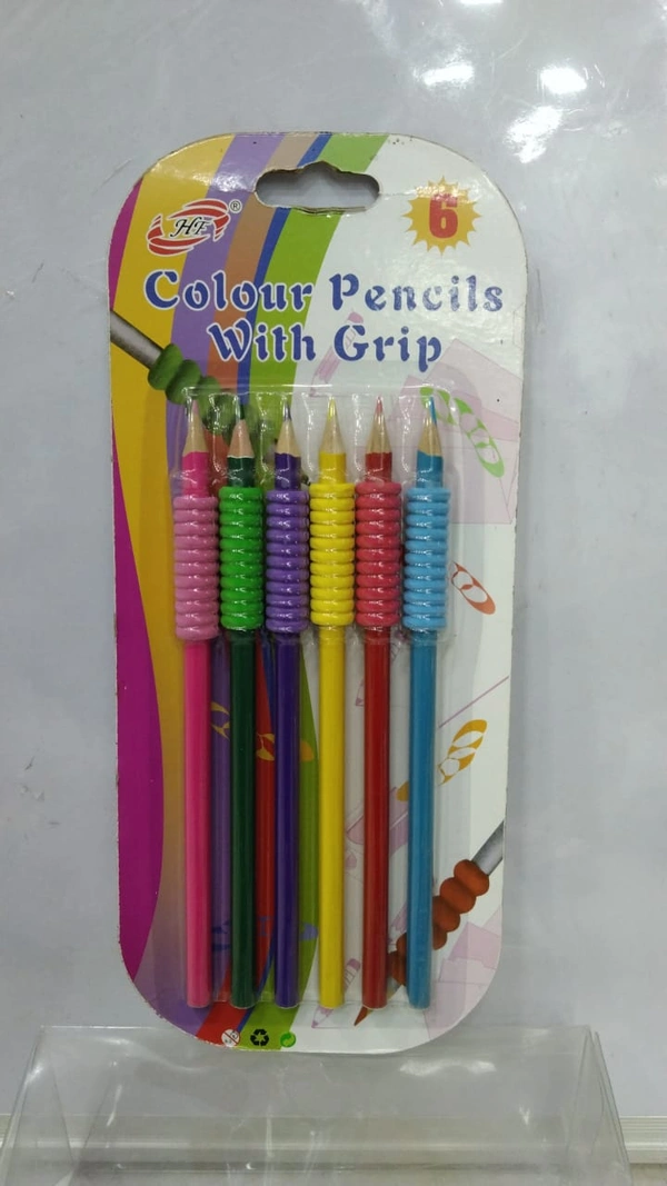 COLOUR PENCILS WITH GRIP