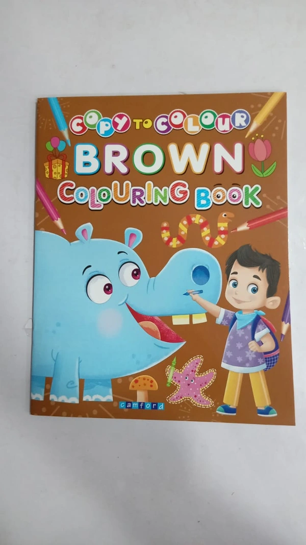 COPY TO COLOUR BROWN COLOURING BOOK