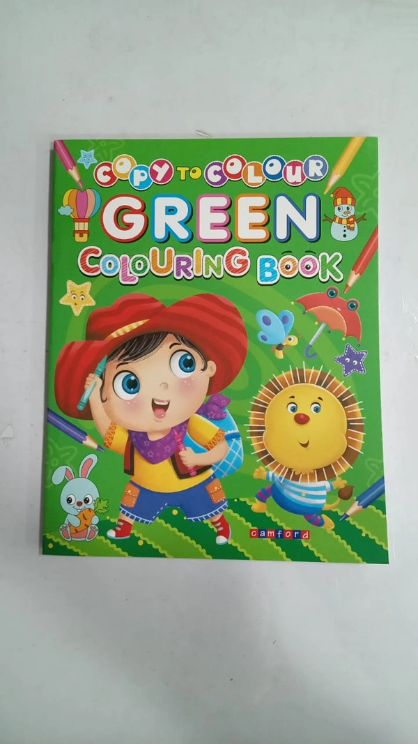 COPY TO COLOUR GREEN COLOURING BOOK