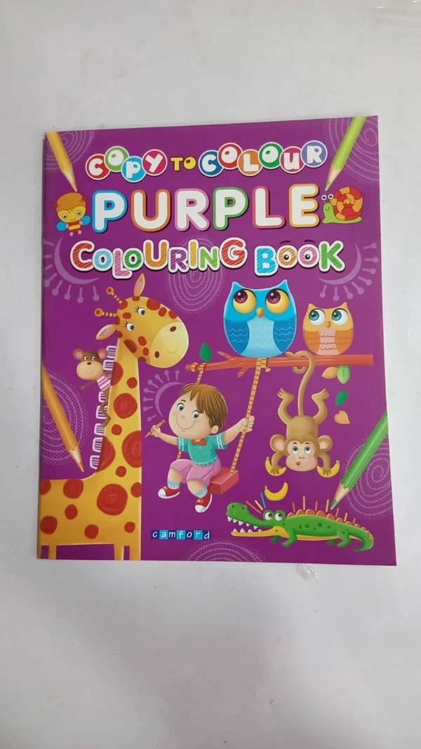 COPY TO COLOUR PURPLE COLOURING BOOK