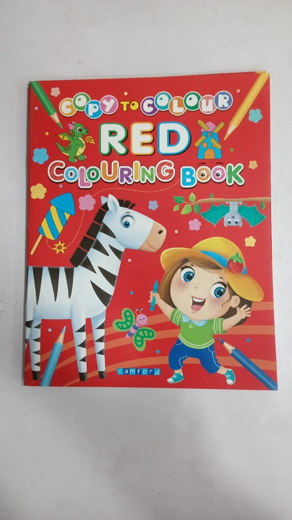 COPY TO COLOURS RED COLOURING BOOK