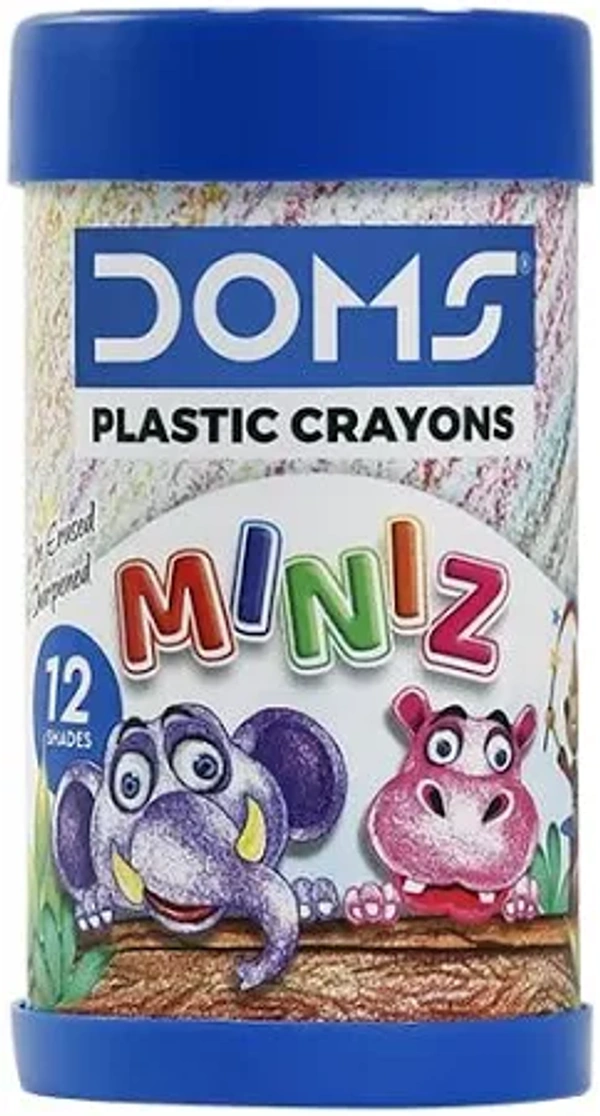 DOMS MINIZ PLASTIC CRAYONS
