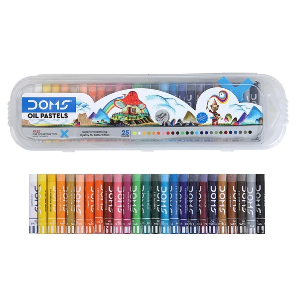 DOMS OIL PASTELS 25 SHADES
