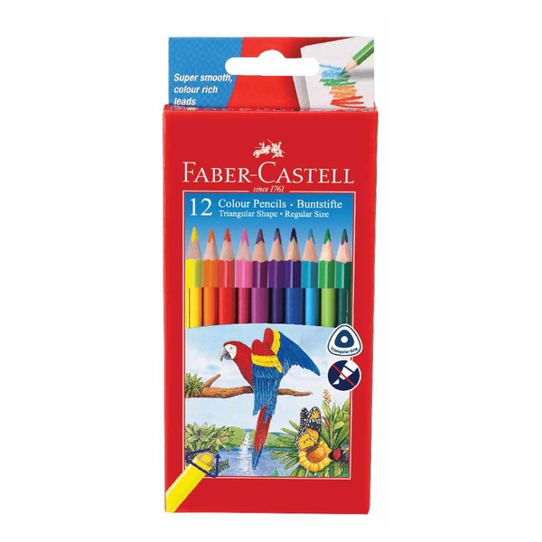 FABER-CASTELL 12 COLOUR PENCILS