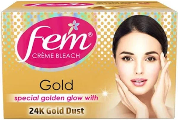 FEM CRÈME BLEACH GOLD SAFFRON & MILK HEALTHY GLOW 40G