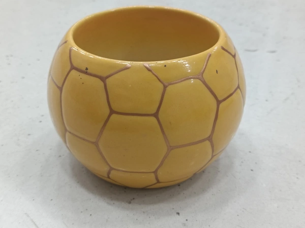 FOOTBALL CERAMIC PLANTER POT