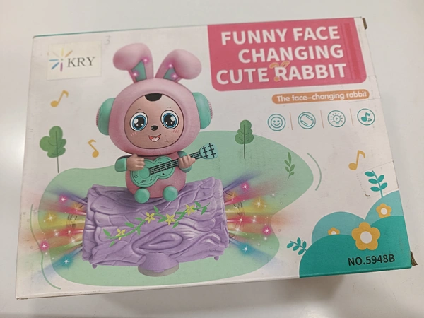 FUNNY FACE CHANGING CUTE RABBIT