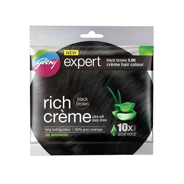 GODREJ EXPERT RICH CREME MINI PACK BLACK BROWN 3.00