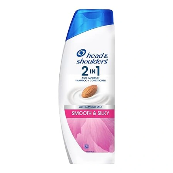 HEAD&SHOULDERS 2 IN 1 ANTI DANDRUFF SHAMPOO & CONDITIONER SMOOTH & SILKY 180ML