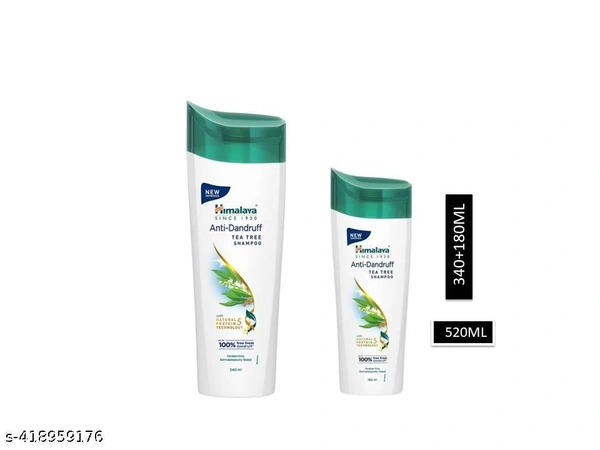HIMALAYA ANTI DANDRUFF TEA TREE SHAMPOO 340ML+ HIMALAYA TEA TREE SHAMPOO 180ML