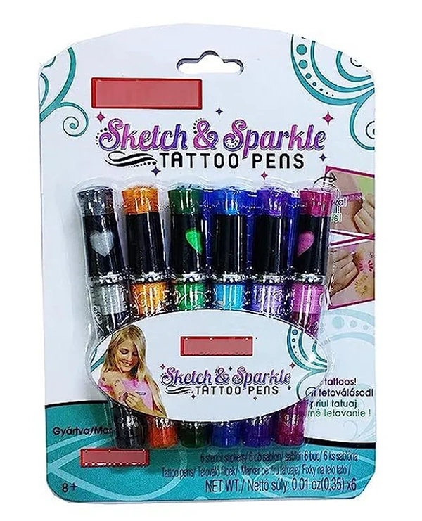 HUIMAI SKETCH & SPARKLE TATTOO PENS