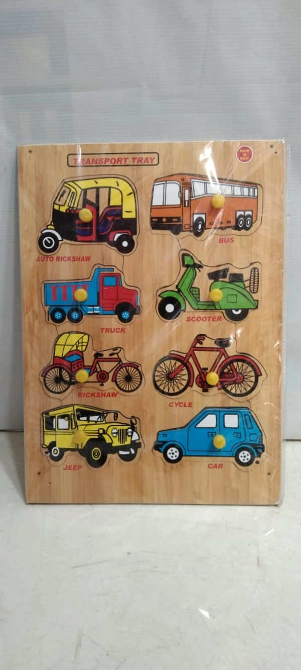 IMAGES SHOWS A WOODEN PUZZLE TRAY 12