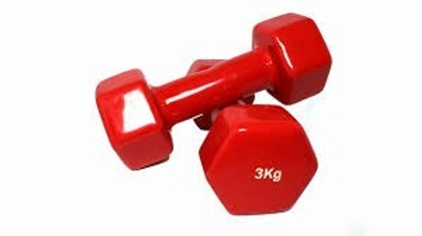 DUMBEL PLASTIC COATED 3KG
