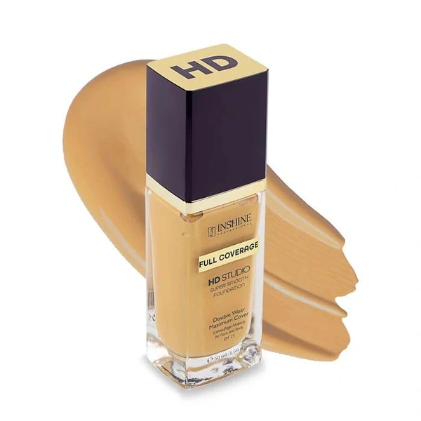 INSHINE PROFESSIONAL FULL COVERAGE HD STUDIO SUPER SMOOTH FOUNDATION - 804 Sun Beige