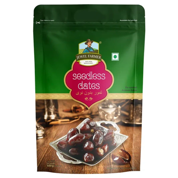 JEWEL FARMER SEEDLESS DATES 250G