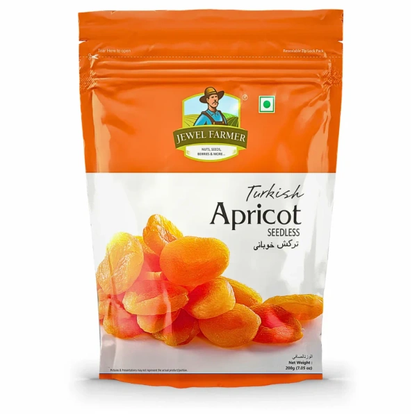 JEWEL FARMER TURKISH APRICOT SEEDLESS 200G