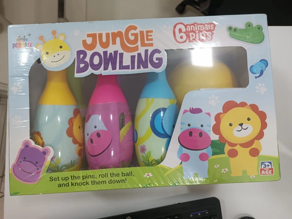 JUNGLE BOWLING 6. ANIMAIS PINS