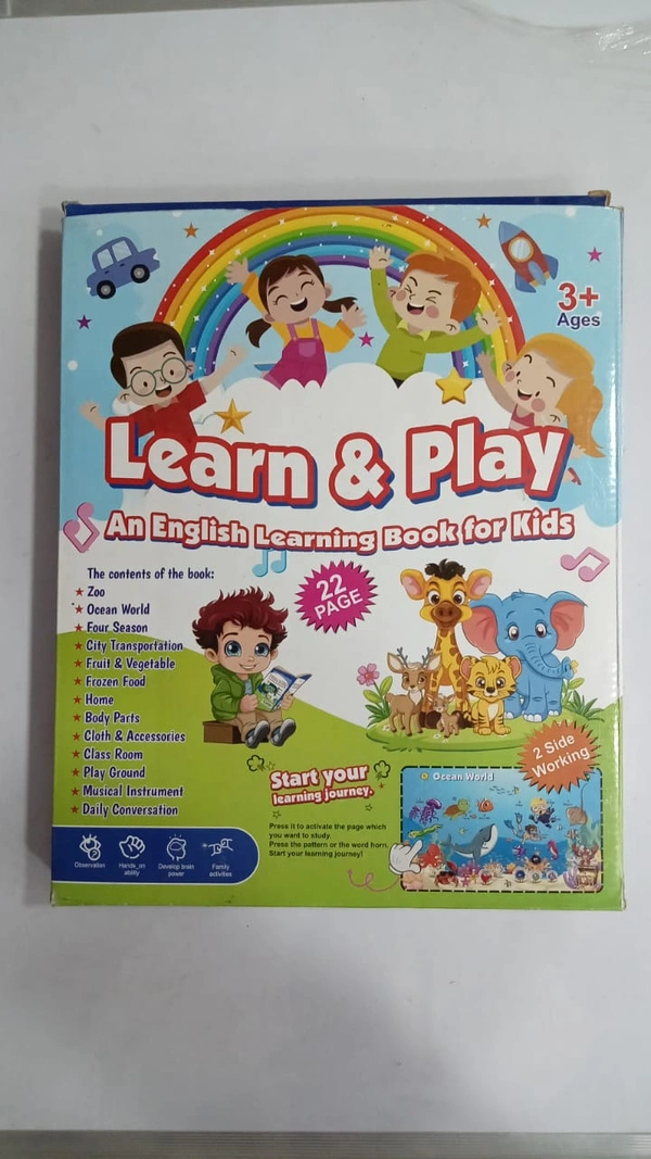 LEARN & PLAY ENGLISH LEARNING BOOK