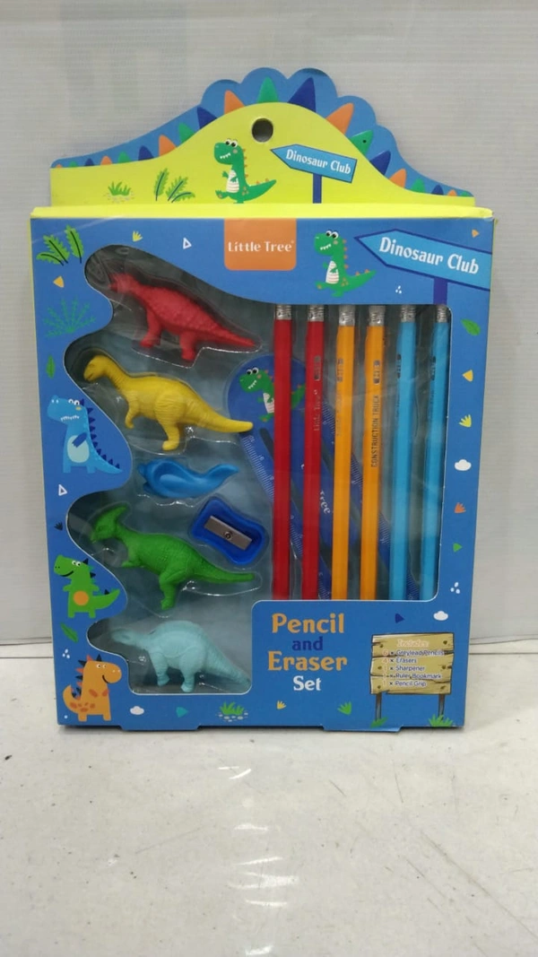 LITTLE TREE PENCIL AND ERASER SET