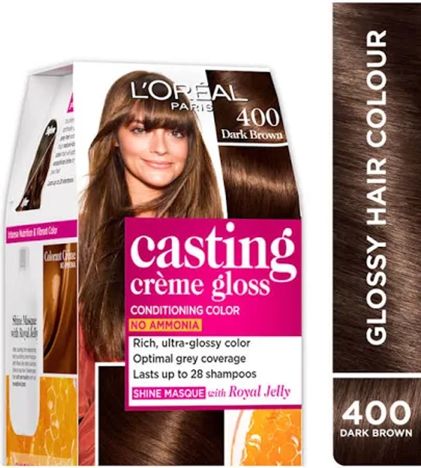 LOREAL CASTING CRÈME GLOSS 400 DARK BROWN COLOR