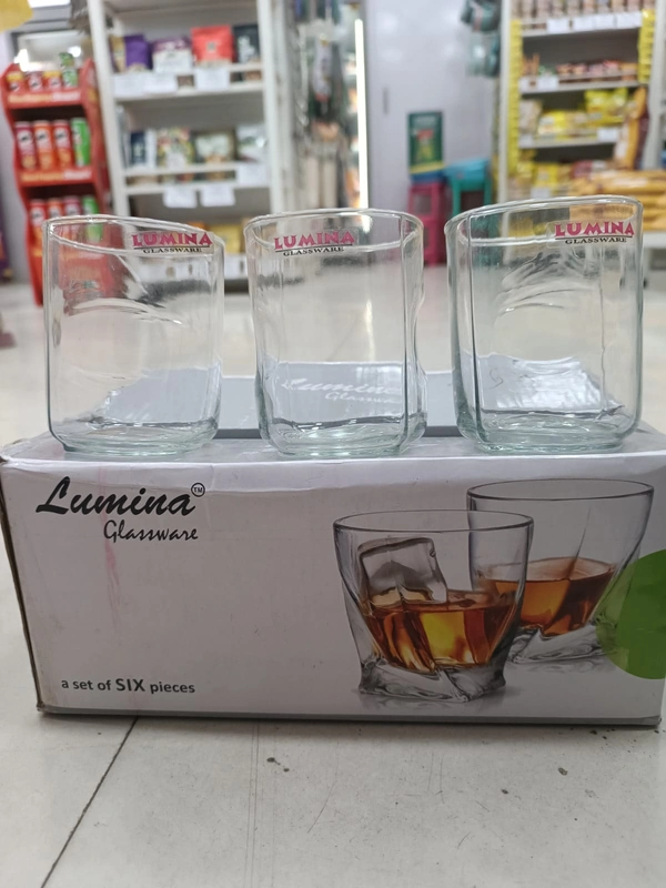 LUMINA GLASSWARE SET OF SIX PIECES