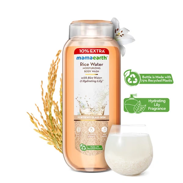 MAMAEARTH RICE WATER MOISTURIZING BODY WASH 275ML