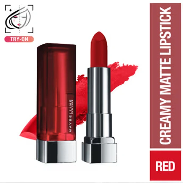 MAYBELLINE NEW YORK Color Sensational Creamy Matte Lipstick - SIREN IN SCARLET