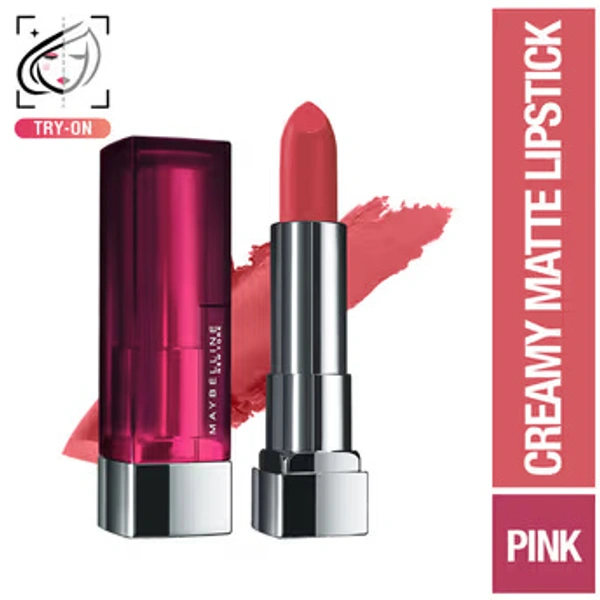 MAYBELLINE NEW YORK Color Sensational Creamy Matte Lipstick - HEATED PINK