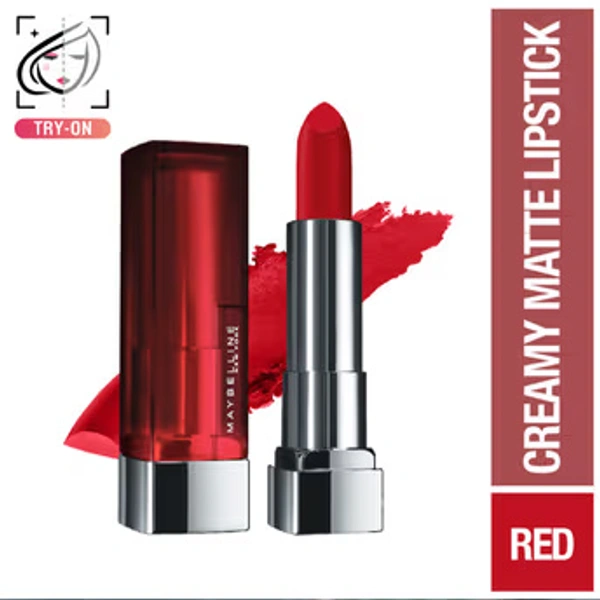 MAYBELLINE NEW YORK Color Sensational Creamy Matte Lipstick - 640 RED LIBERATION