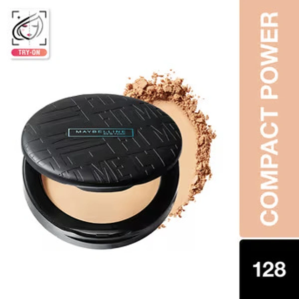 Maybelline New York Fit Me Matte + Poreless 16H Oil Control Compact Powder - 128