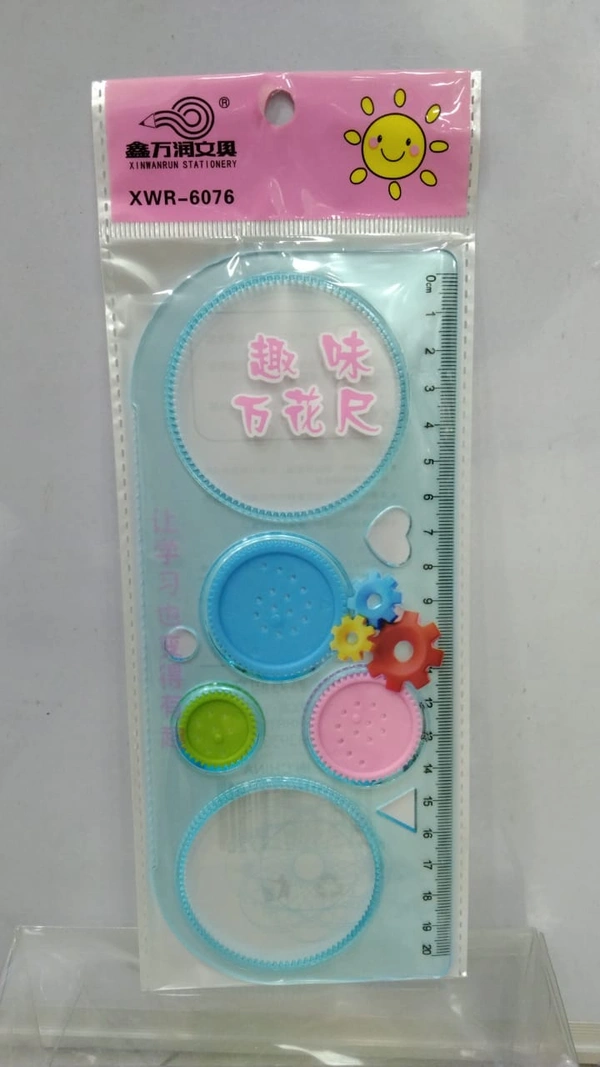 MULTI-FUMCTION PUZZLE SPIROGRAPH RULER 4