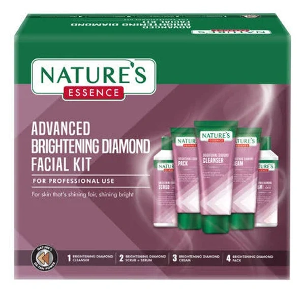 NATURE'S ESSENCE ADVANCED BRIGHTENING DIAMOND FACIAL KIT FOR PROFESSIONAL USE 230G