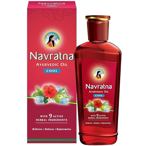 NAVRATNA AYURVEDIC OIL COOL 500ML