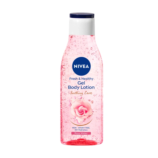 NIVEA FRESH & HEALTHY GEL BODY LOTION ROSE 200ML