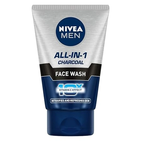 NIVEA MEN ALL IN 1 CHARCOAL FACE WASH 100G
