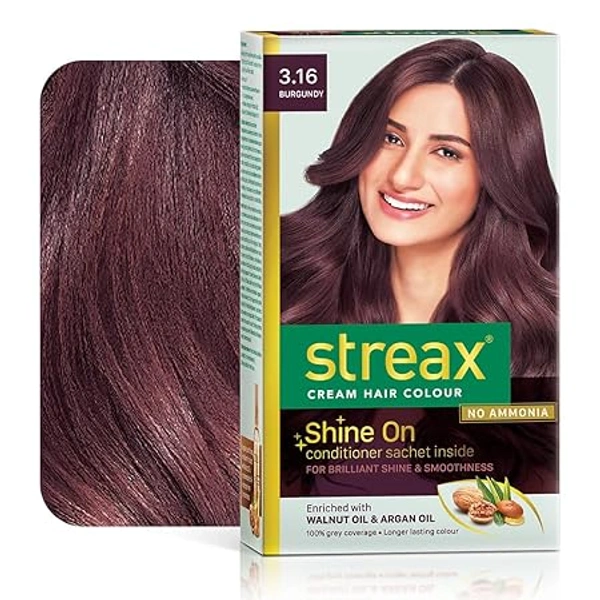 STREAX CREAM HAIR COLOUR 3.16 BURGUNDY