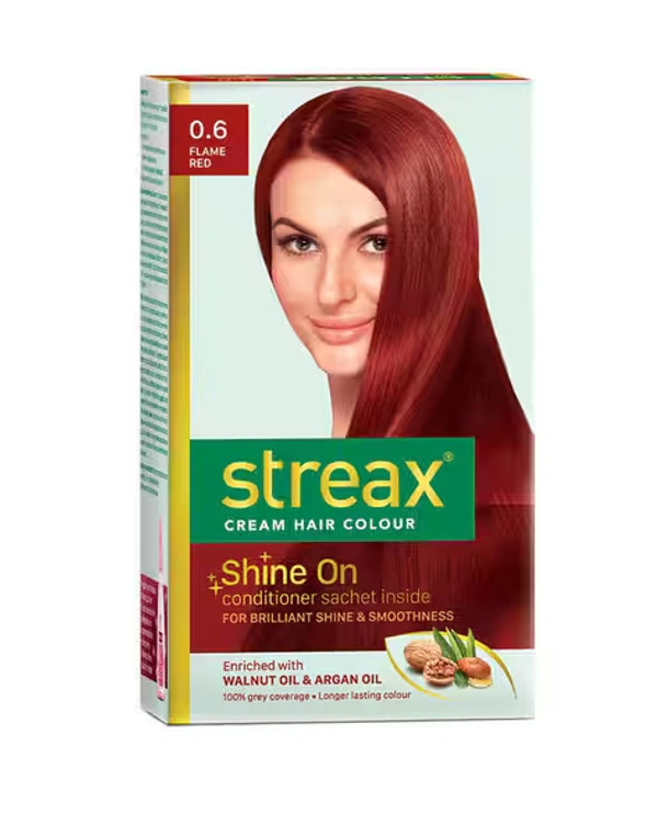 STREAX CREAM HAIR COLOUR FLAME RED 0.6