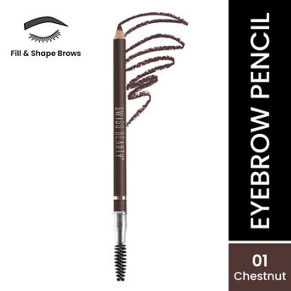 Swiss Beauty Eyebrow Definer Pencil With Spoolie - 1