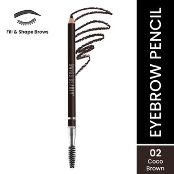 Swiss Beauty Eyebrow Definer Pencil With Spoolie - 2
