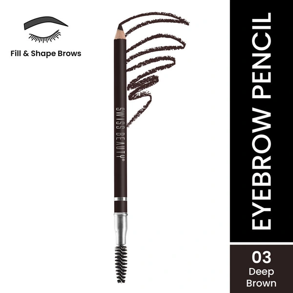 Swiss Beauty Eyebrow Definer Pencil With Spoolie - 3