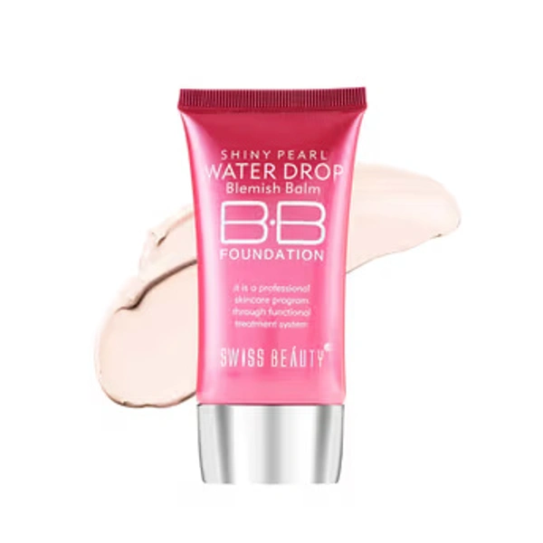 SWISS BEAUTY SHINY PEARL WATER DROP BLEMISH BALM - Swiss Beauty Shiny Pearl Water Drop Blemish Balm BB Foundation - 01