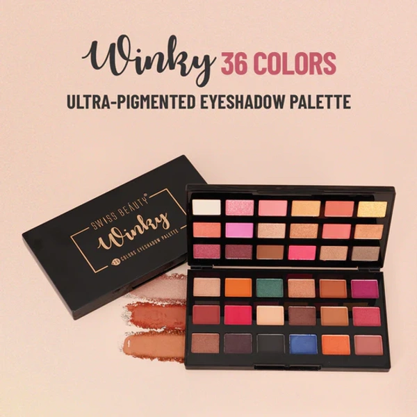 Swiss beauty winky 36 colors eyeshadow palette