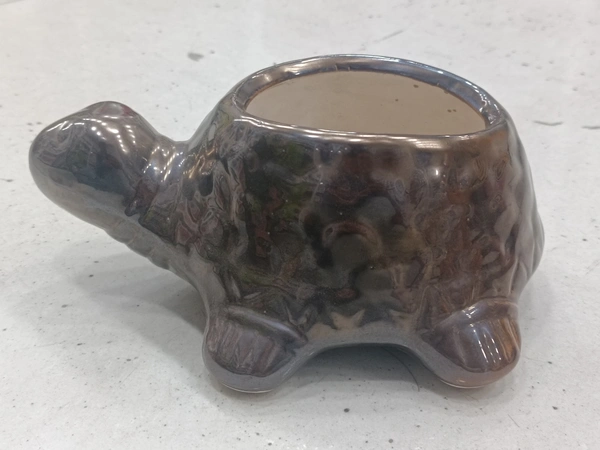 TORTOISE CERAMIC FLOWER POT