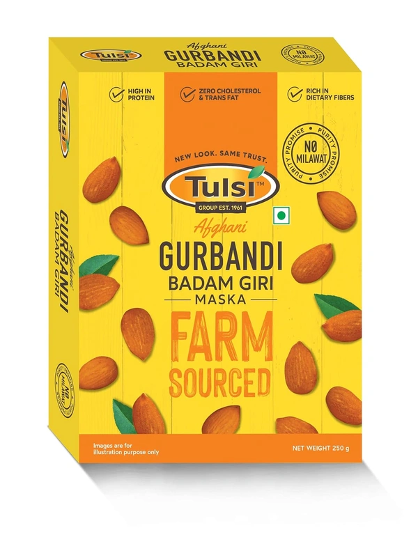 TULSI AFGHANI GURBANDI BADAM GIRI MASKA FARM SOURCED 250G
