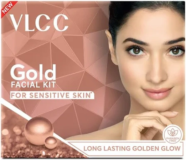 VLCC GOLD FACIAL KIT FOR SENSITIVE SKIN 60G