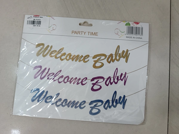 WELCOME BABY FLAGS