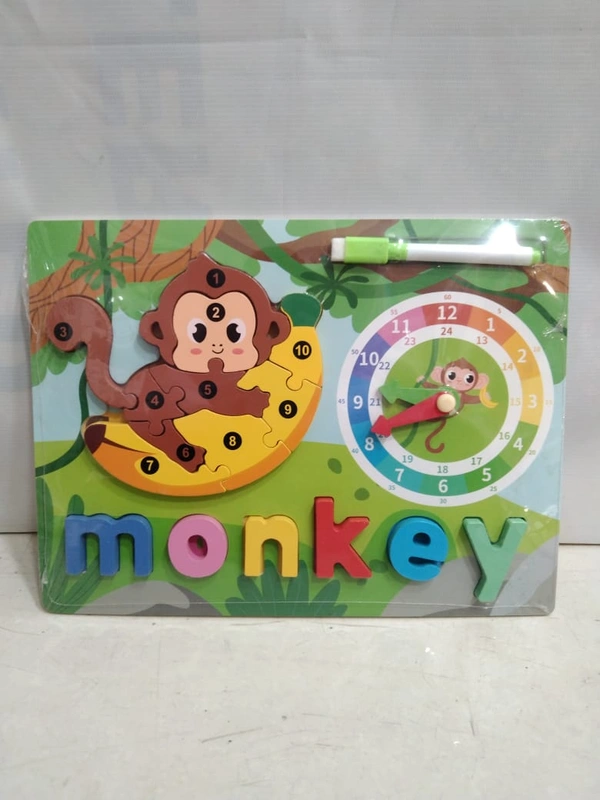 WOODEN MONKEY PUZZLE TRAY 1