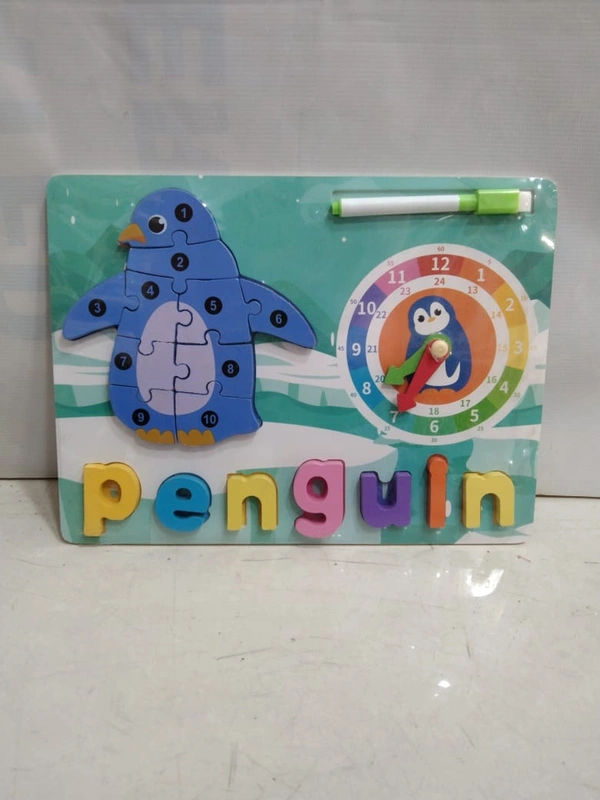 WOODEN PENGUIN PUZZLE TRAY 1