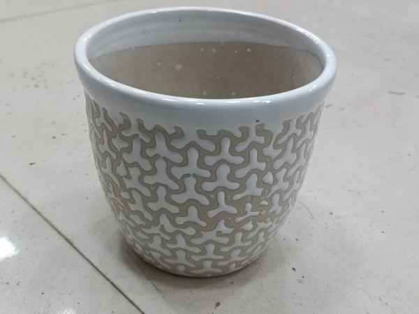 ZIG ZIG ROUND PLANTS POT